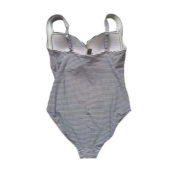 NIP TUCK Shaping Slimming High-Cut Striped One-piece Swimsuit Women's Size 16 - Picture 3 of 5